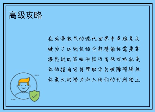 高级攻略